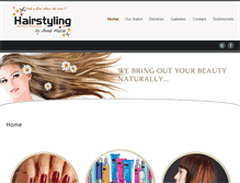 Tablet Screenshot of hairstylingbyannemarie.com